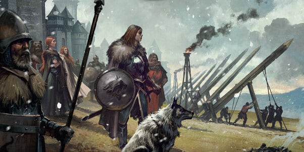 casa stark juego de miniaturas