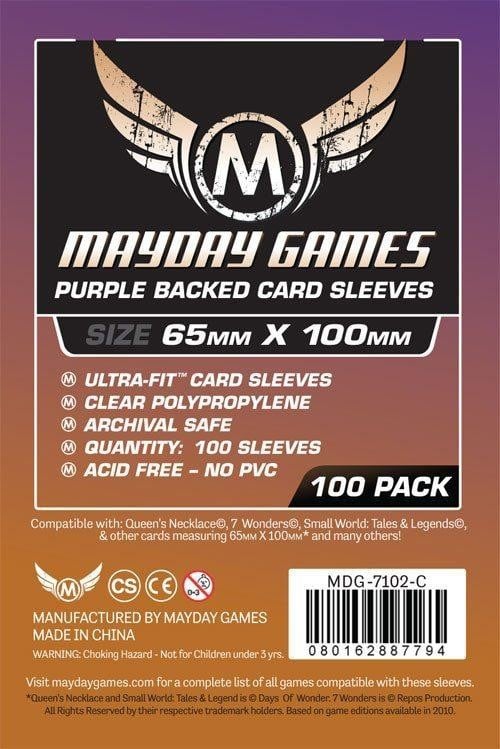 Magnum Ultra-Fit 65 MM X 100 MM Card Sized -"7 Wonders" (Purple Backed)