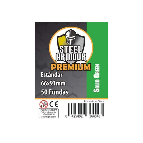 50 Fundas opacas - reverso verde (66x91mm)