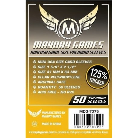Premium Mini USA Sleeves 41 X 63 MM