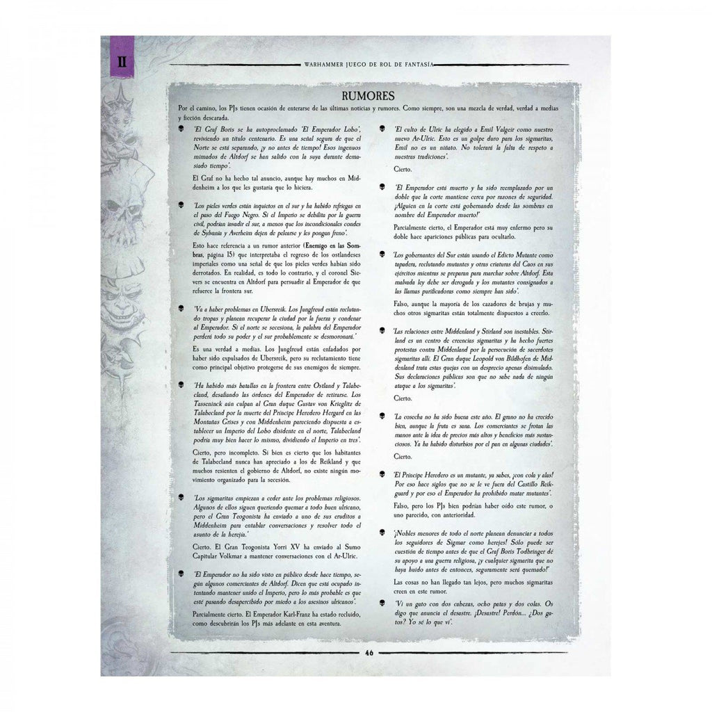 Warhammer: Imperio en ruinas - Aventura
