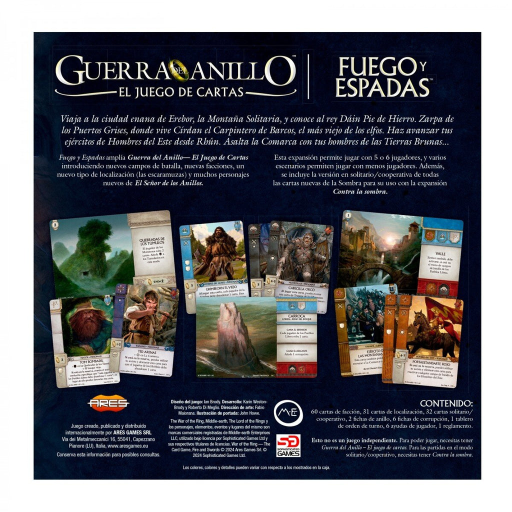 Guerra del Anillo - El Juego de Cartas: Fuego y Espadas