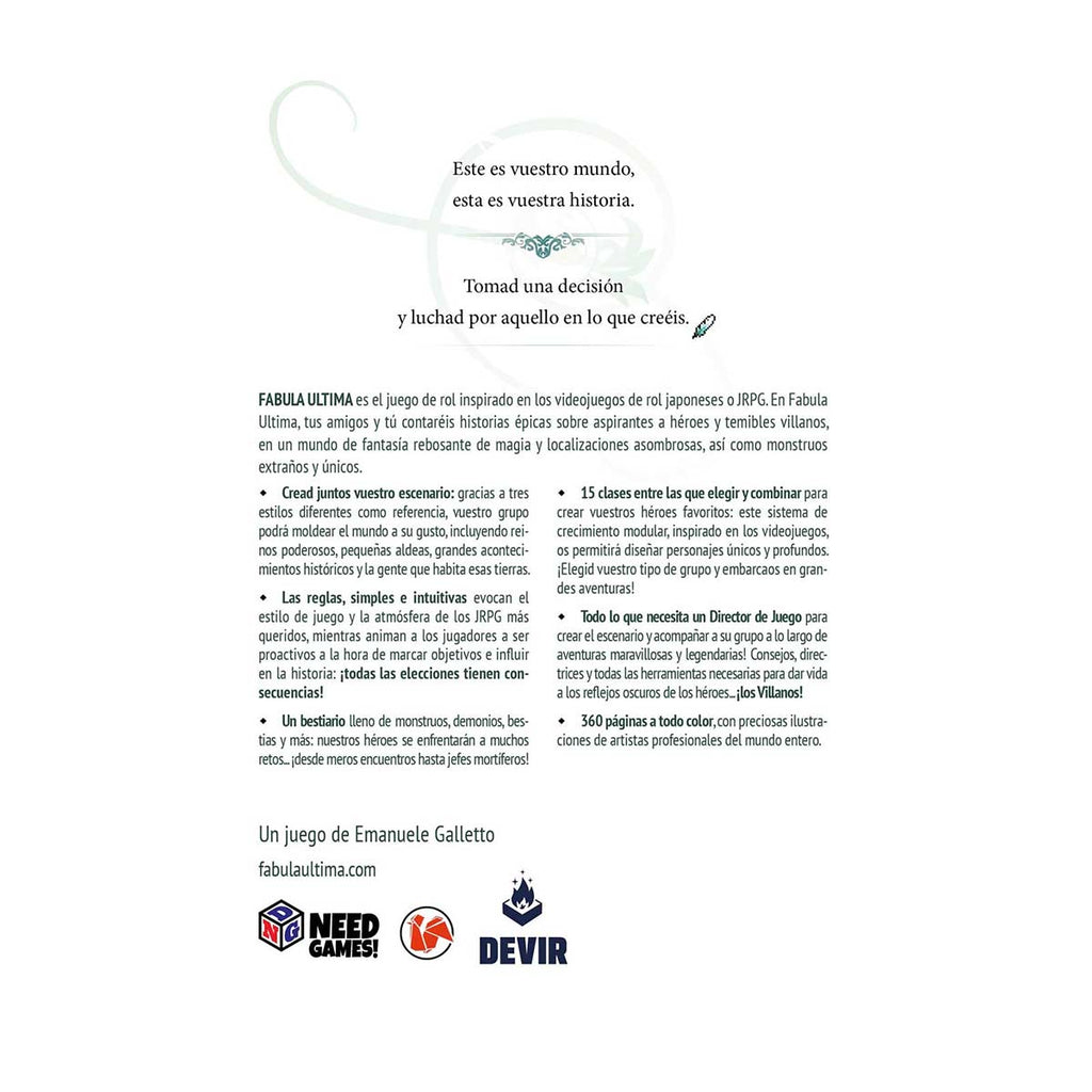 Fabula Ultima - Libro básico