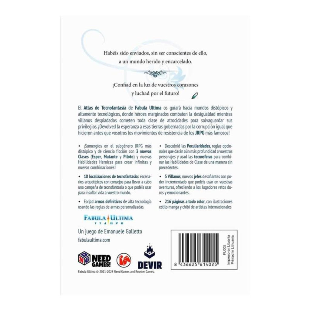 Fabula Ultima - Atlas de Tecnofantasía