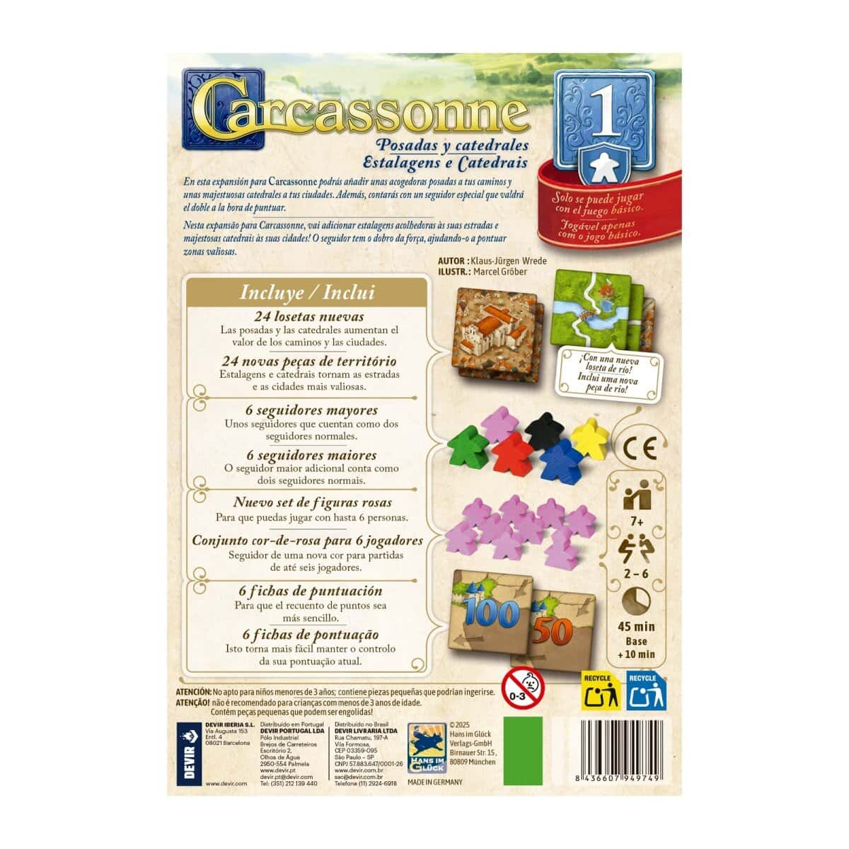 Carcassonne Exp. 1 - Posadas y Catedrales