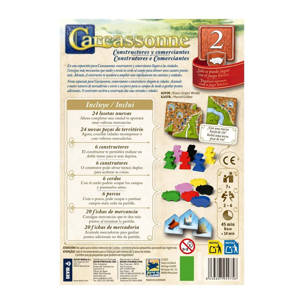 Carcassonne Exp. 2 - Constructores y Comerciantes