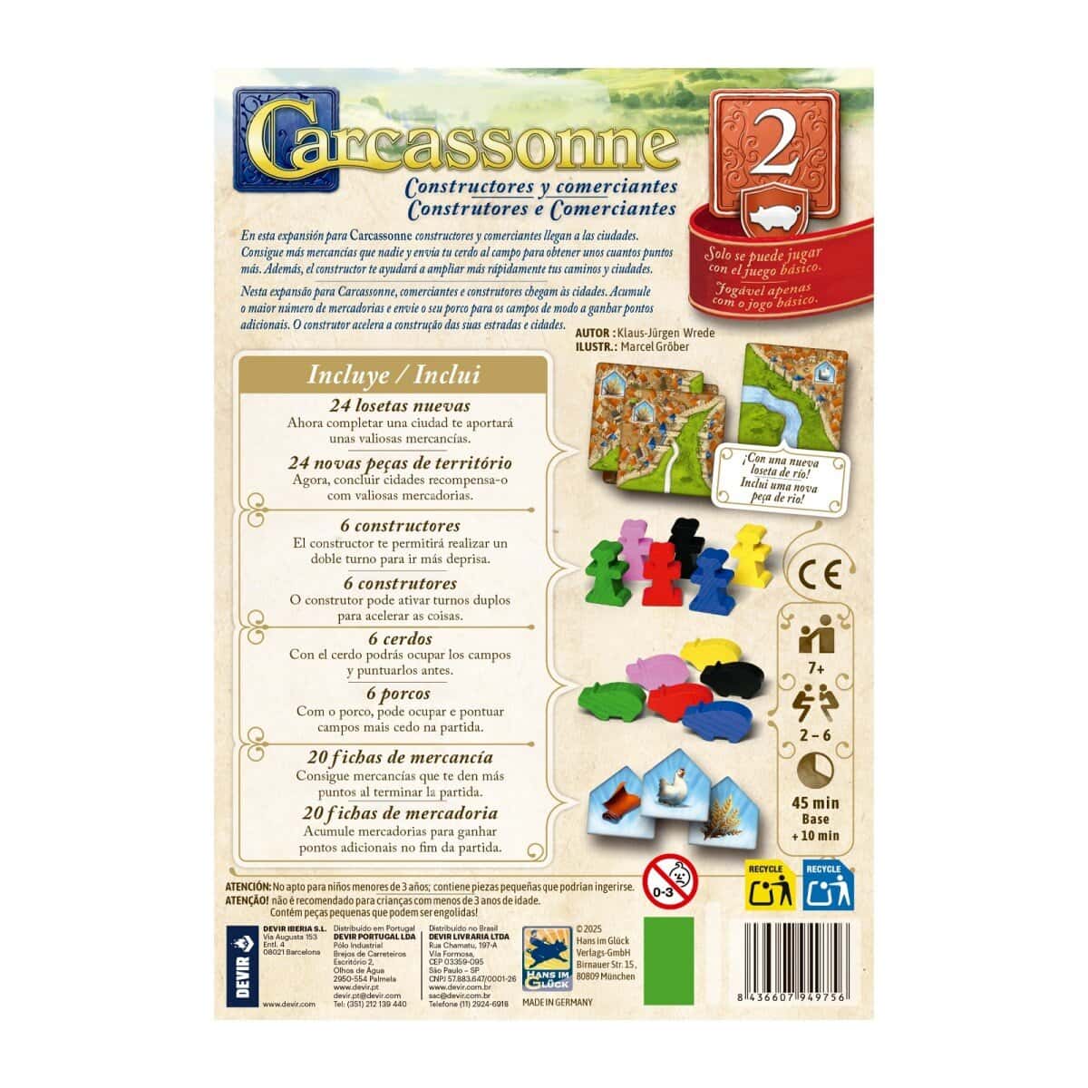 Carcassonne Exp. 2 - Constructores y Comerciantes
