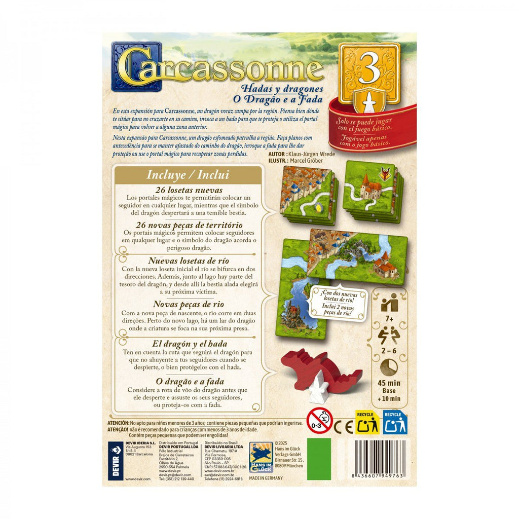 Carcassonne Exp. 3 - Dragones y Hadas