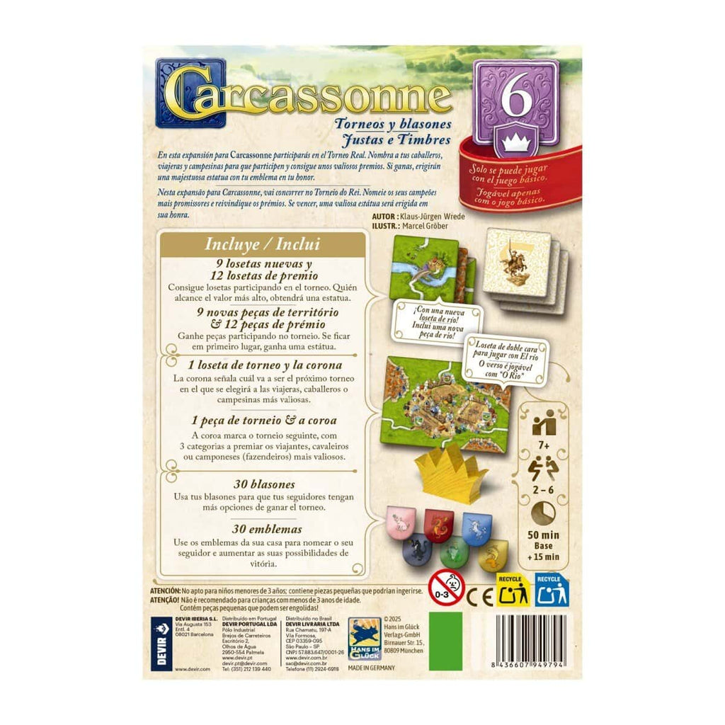 Carcassonne Exp. 6 - Torneos y Blasones
