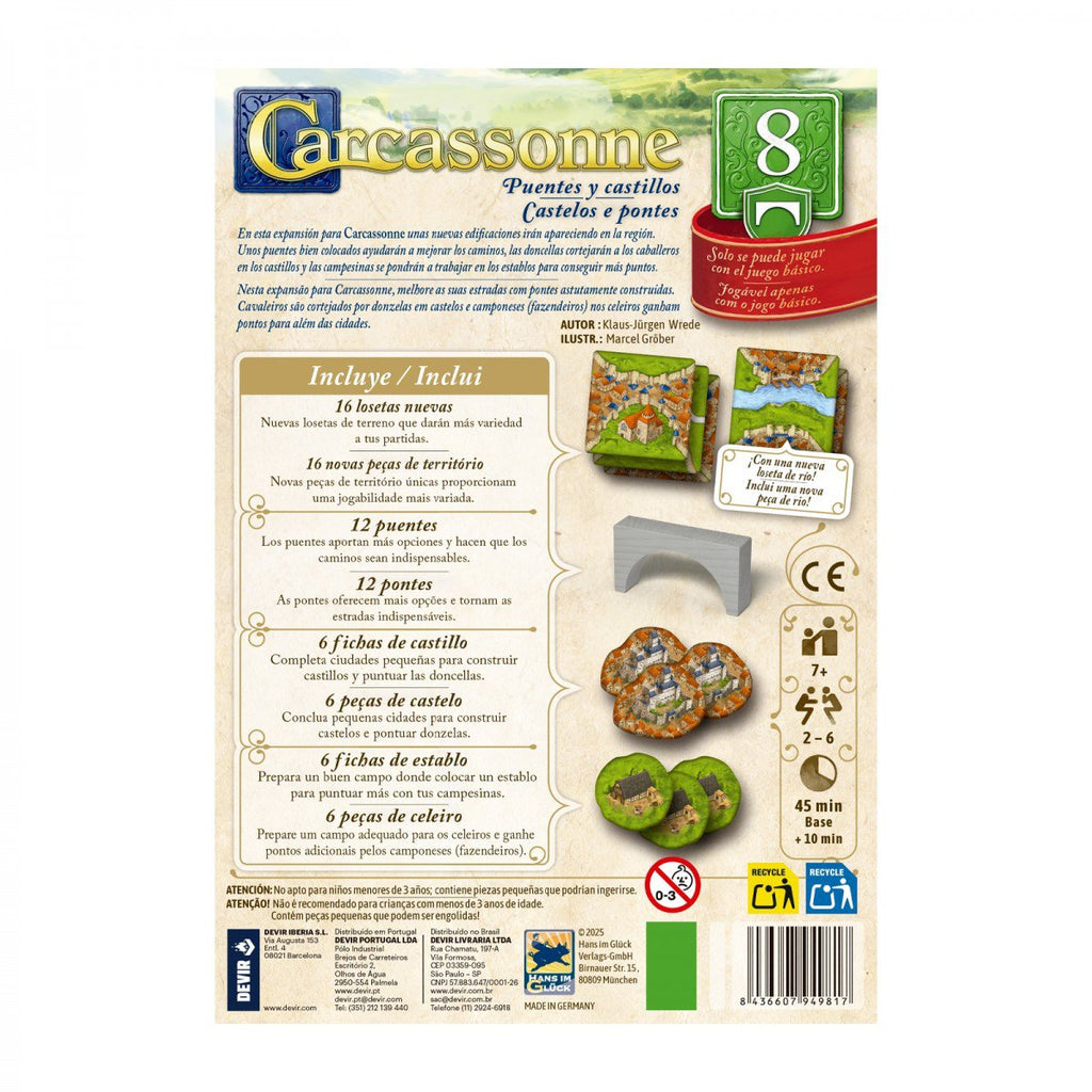 Carcassonne Exp. 8 - Puentes y Castillos