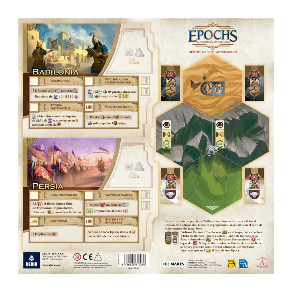 Epochs Expansión: Oriente medio y Latinoamérica