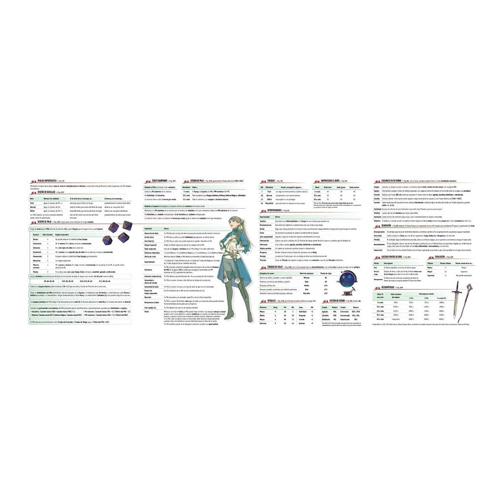 Fabula Ultima - Pantalla y Cuaderno del director de juego