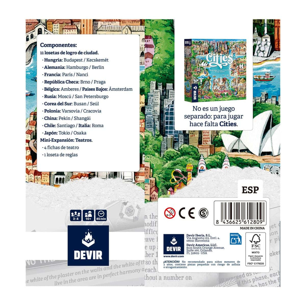 Cities: Expansion - Tableros de logros de ciudad + teatros