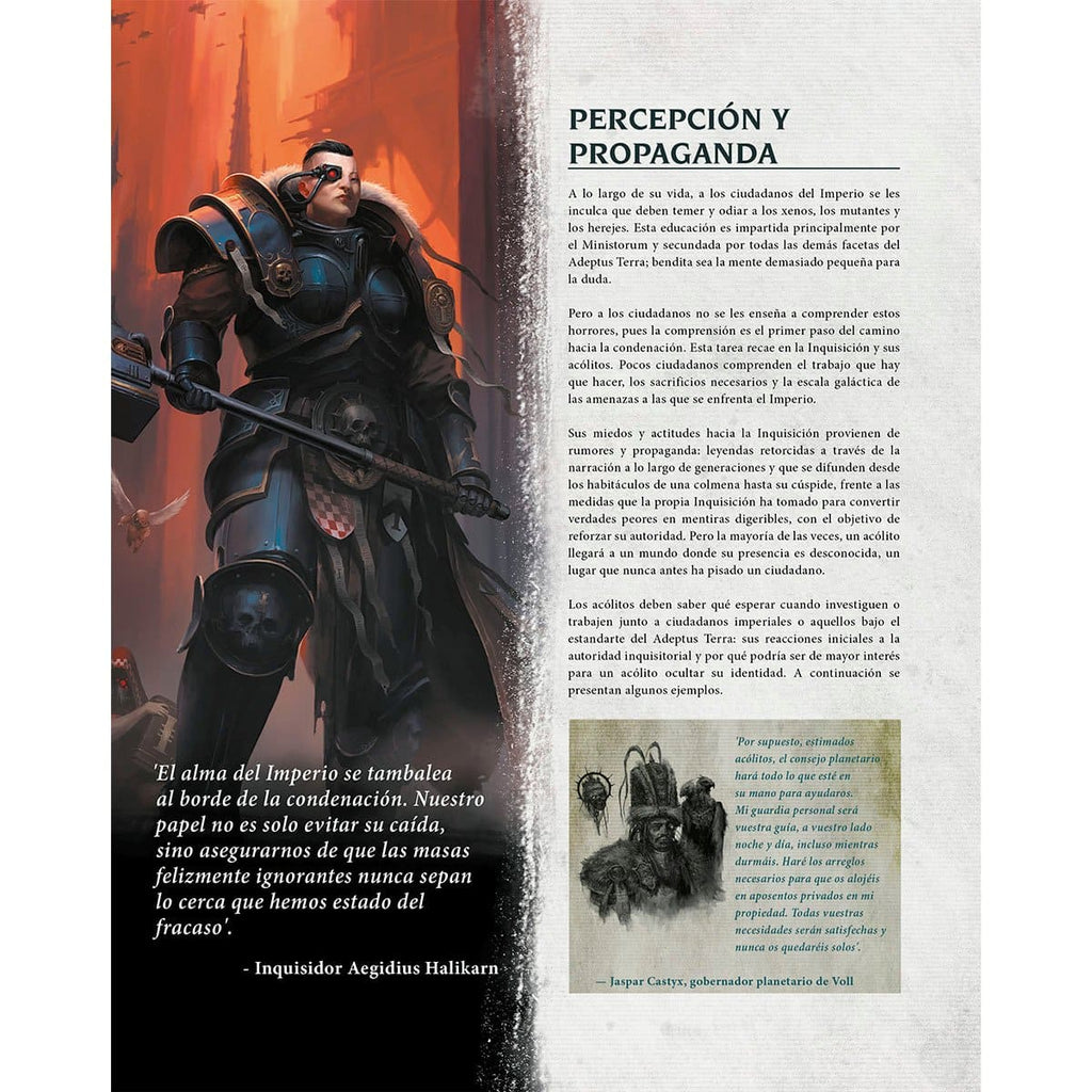 Warhammer 40,000 Imperium Maledictum - Guía de juego de la Inquisición