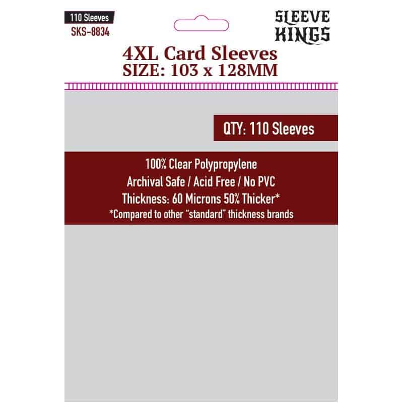 SLEEVE KINGS 4XL SLEEVES (103 X 128MM)