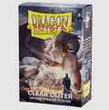 DRAGON SHIELD STANDARD SIZE OUTER SLEEVES - MATTE CLEAR (100 SLEEVES)