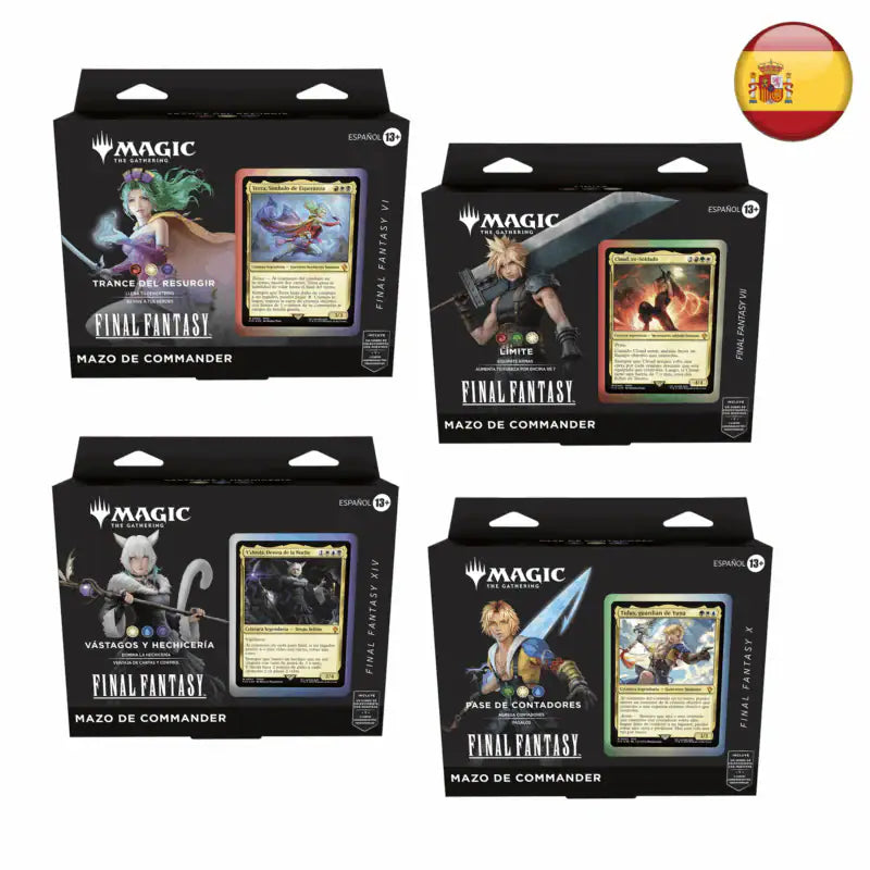 Set 4 Mazos de Commander Final Fantasy Español