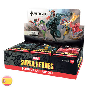 Caja de sobres de juego de Marvel Super Heroes (español)