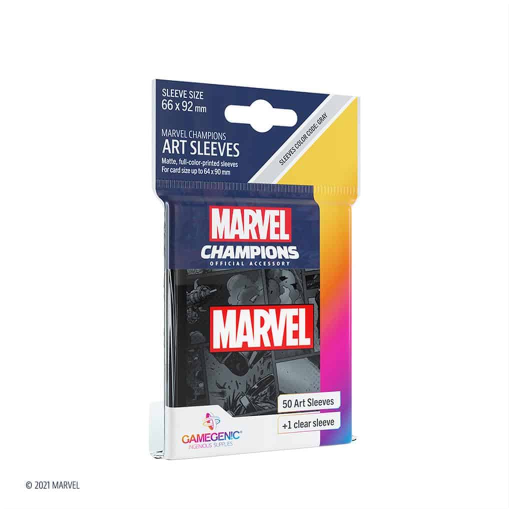 Marvel Champions Sleeves Marvel Black