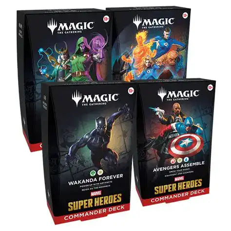 Mazo de Commander de Marvel Super Heroes (ingles) Pack de los 4