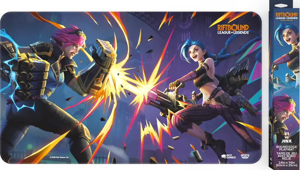 Riftbound: Vendetta playmat Vi & Jinx