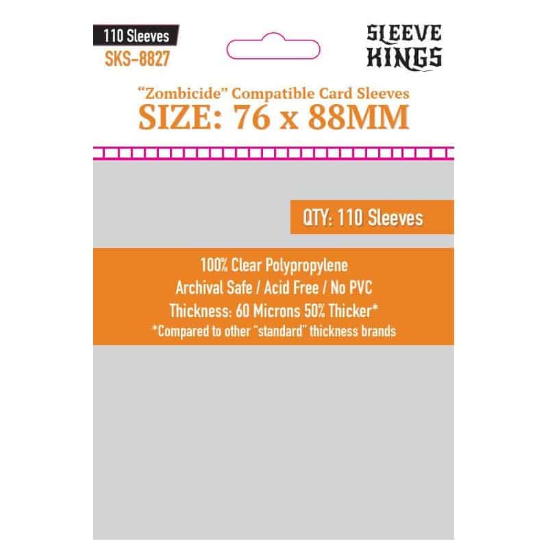 SLEEVE KINGS ZOMBICIDE COMPATIBLE SLEEVES (76X88MM)
