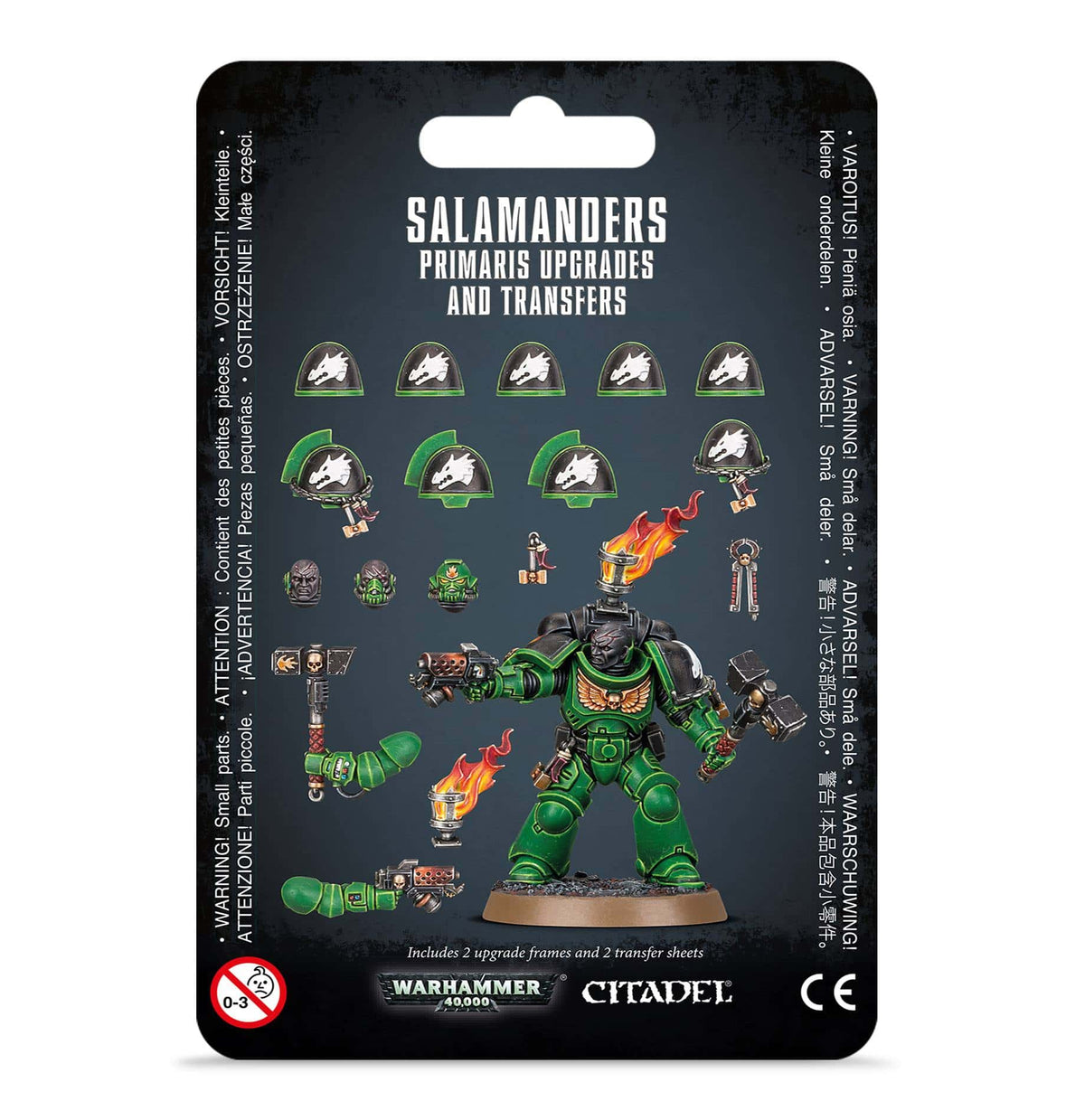 Mejoras y calcomanías de Salamanders Primaris