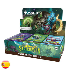 Caja de sobres de juego Secretos de Strixhaven (español)
