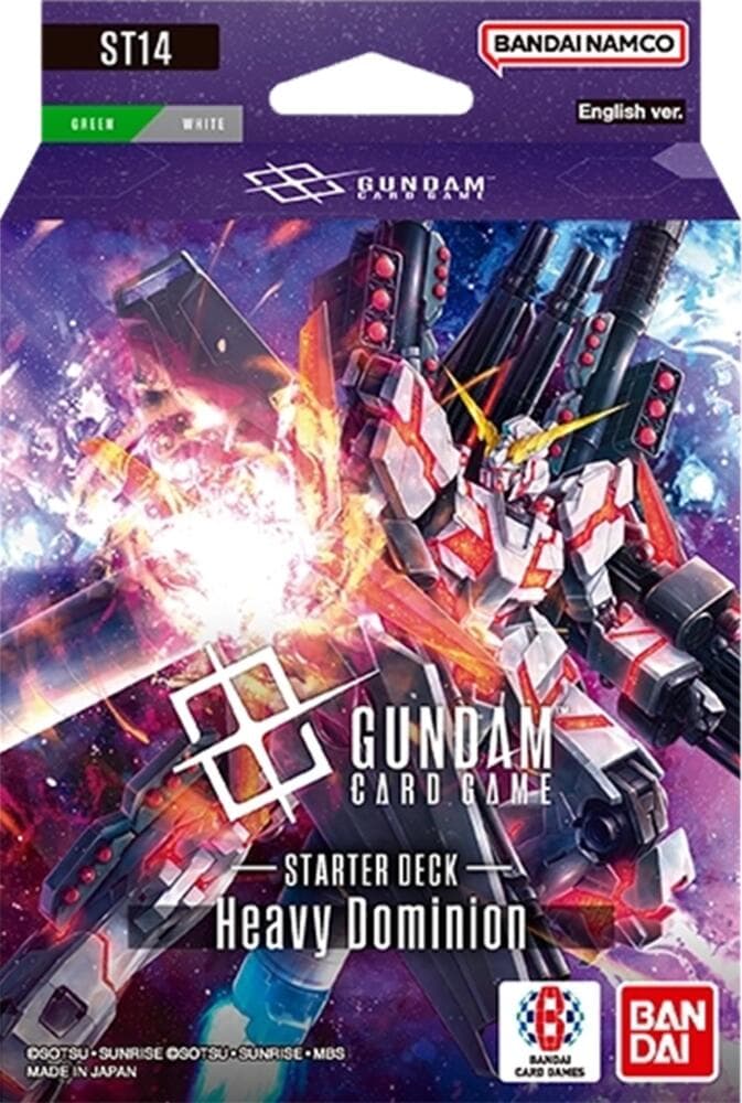 Gundam Card Game Starter Deck Display ST14 Heavy Dominion