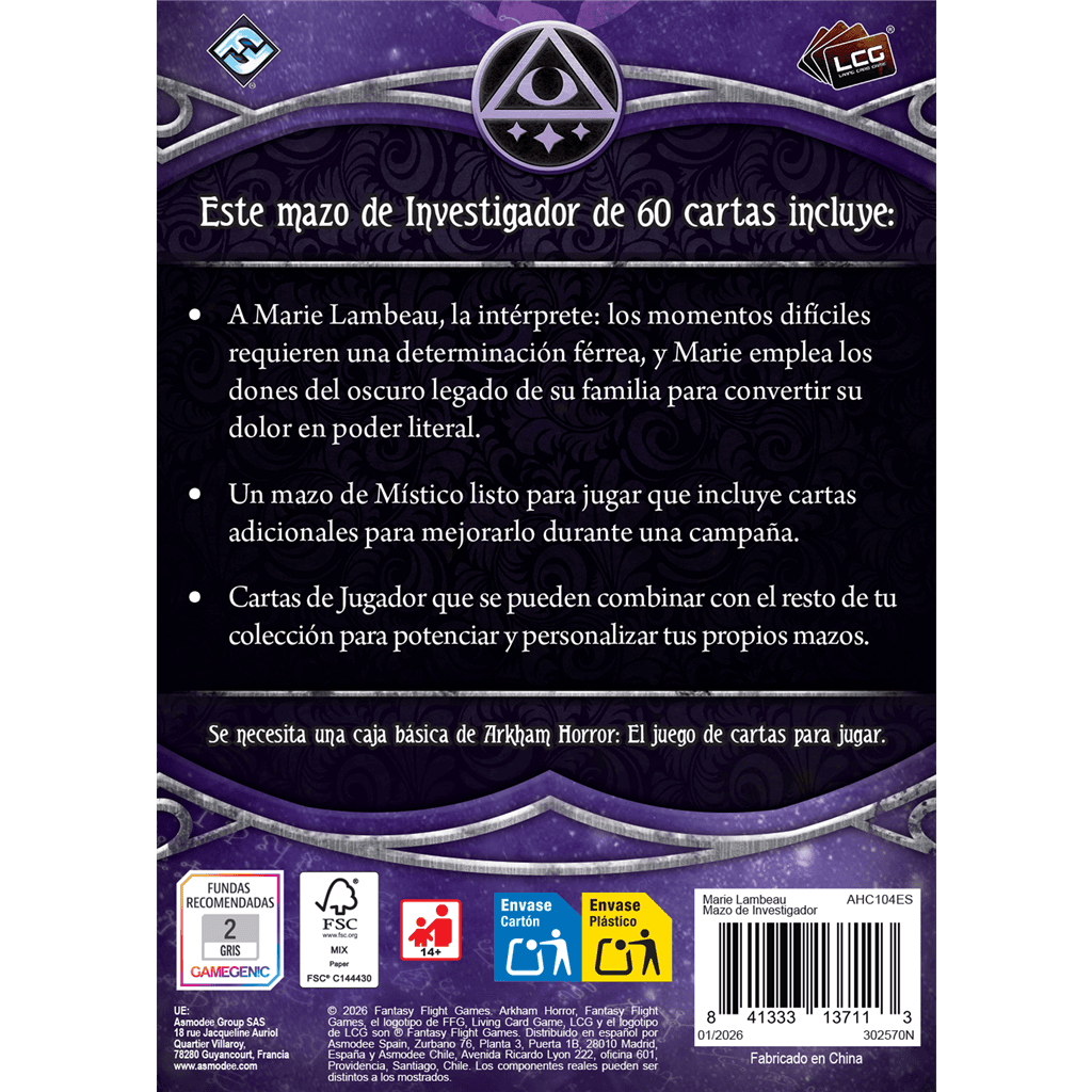 Marie Lambeau Mazo de investigador