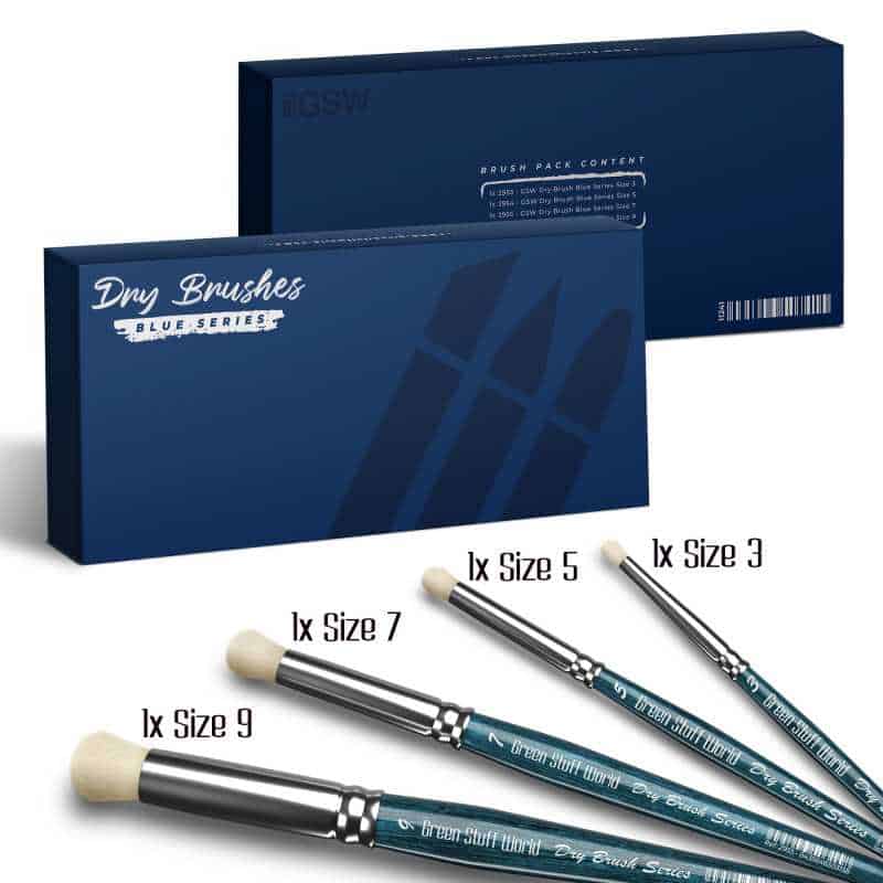 CAJA Pinceles para Pincel Seco BLUE SERIE