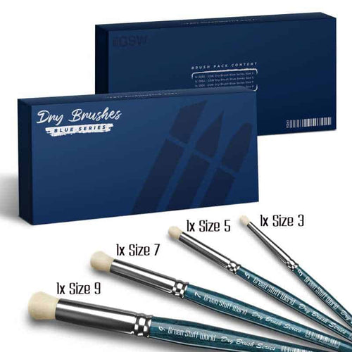 CAJA Pinceles para Pincel Seco BLUE SERIE