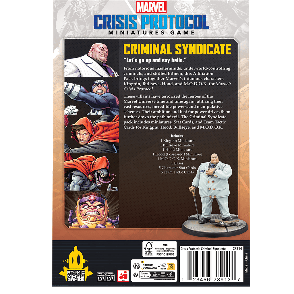 Criminal Syndicate Affiliation Pack