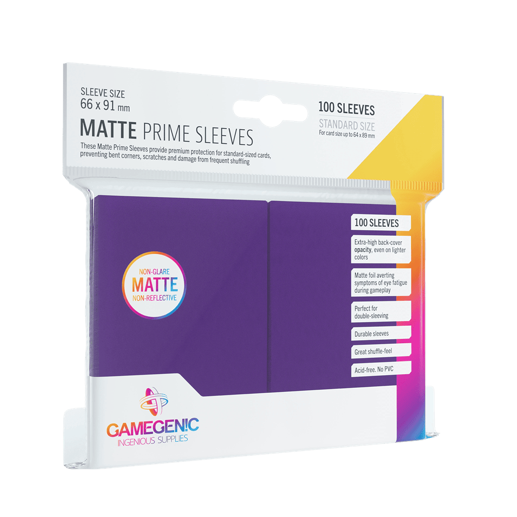 Pack Matte Prime Sleeves Purple (100)