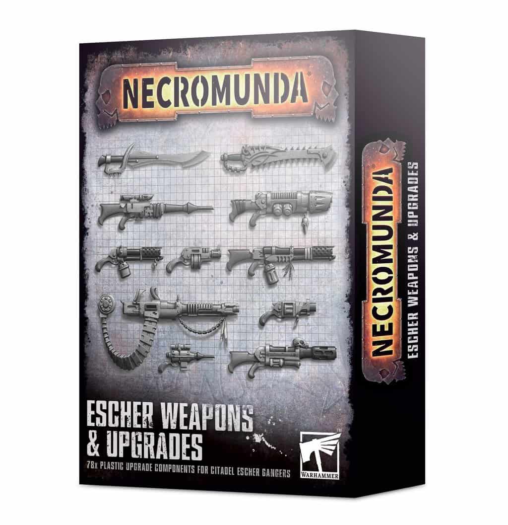 Mejoras y armas de Escher
