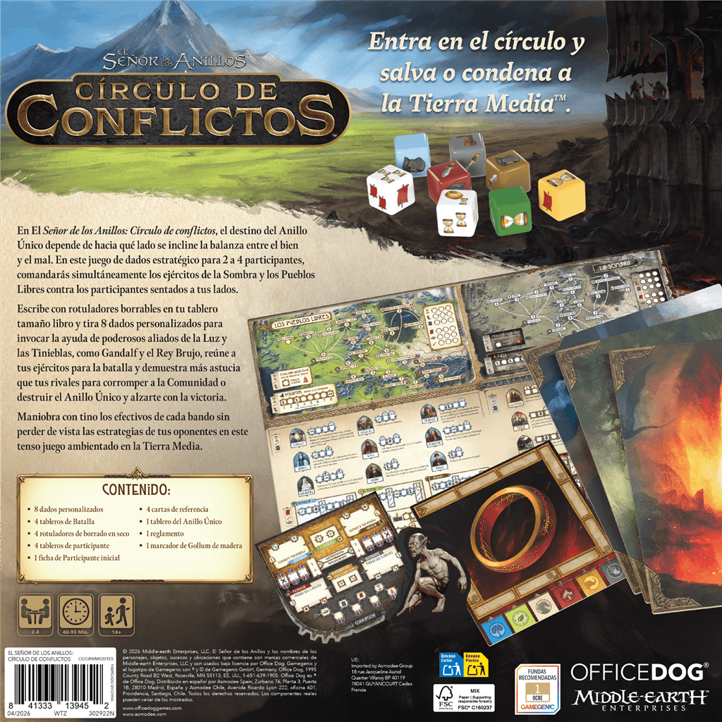 El señor de los anillos: Círculo de conflictos
