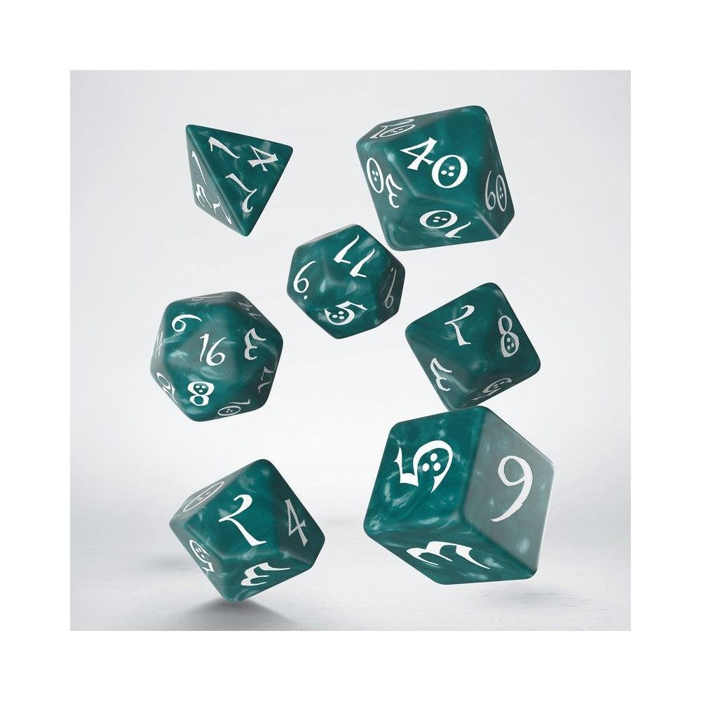 Classic RPG Stormy & white Dice Set