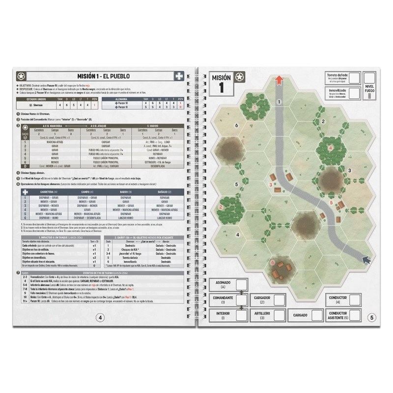 Sherman Solitario Librojuego + Fichas