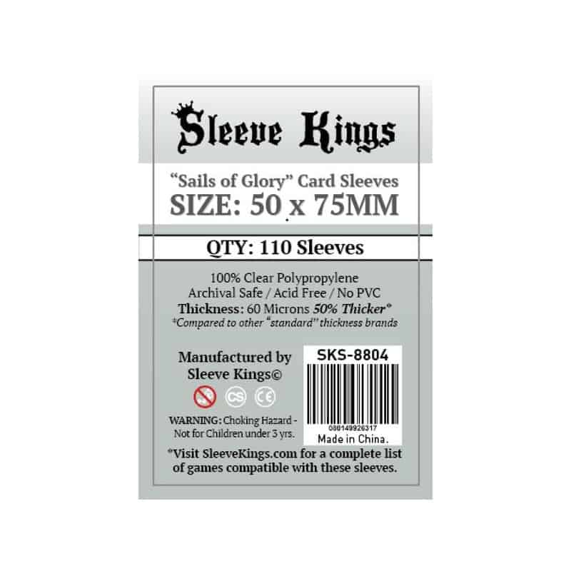 SLEEVE KINGS SAILS OF GLORY CARD SLEEVES (50X75MM)