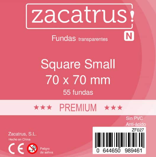 Fundas Zacatrus Square S premium (Cuadrada Pequeña) 55 uds