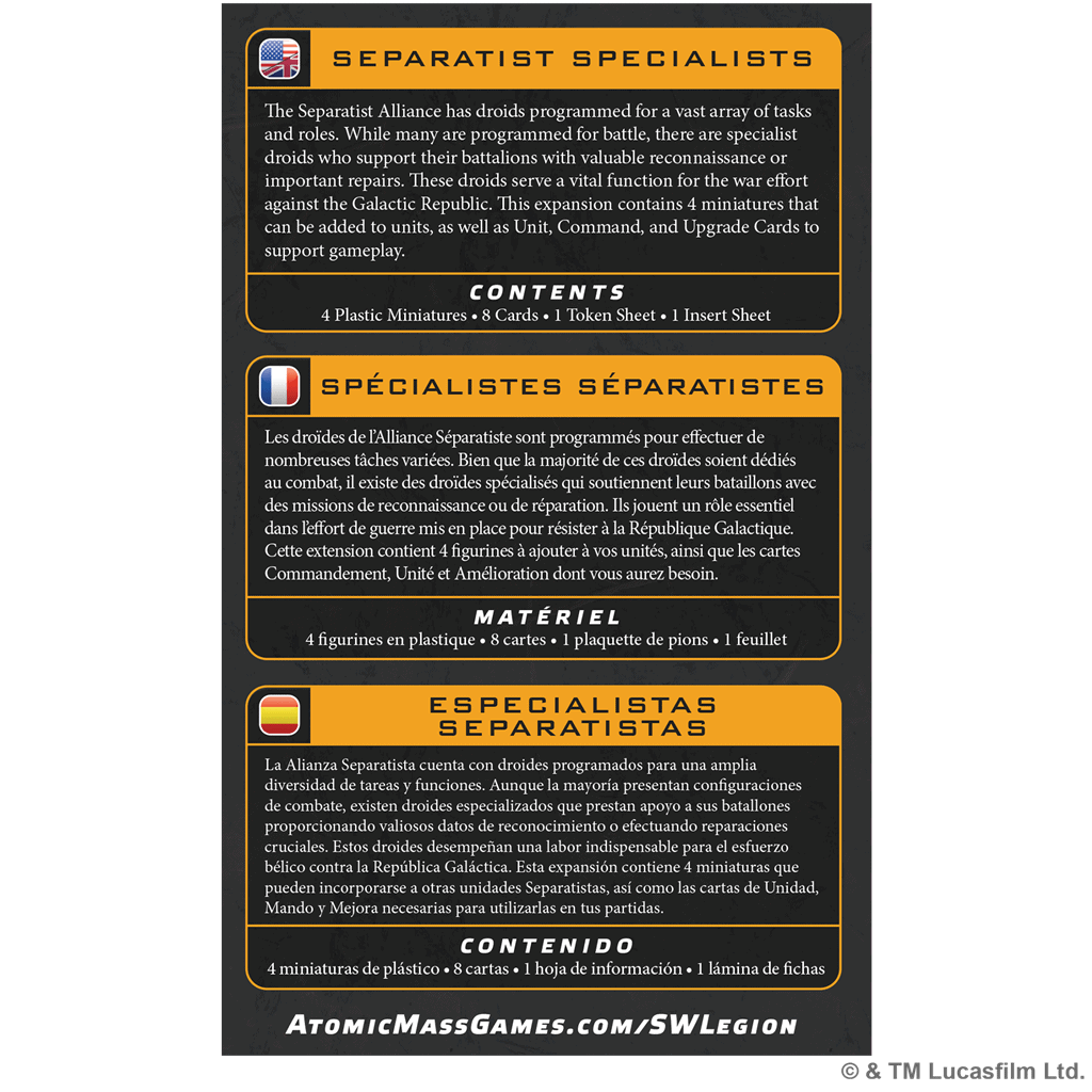 Separatist Specialists