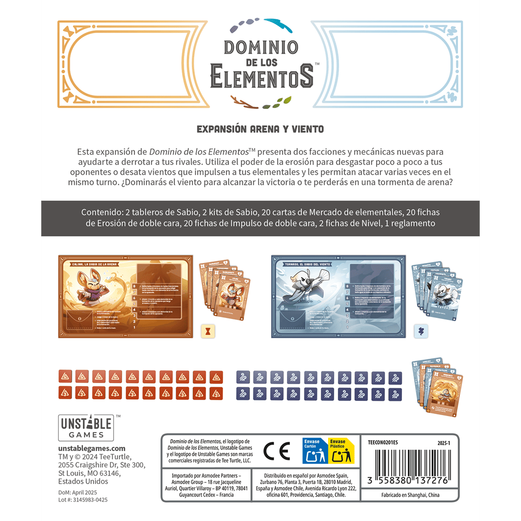 Dominio de los Elementos: Arena y viento