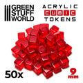 Tokens Cubos Rojos