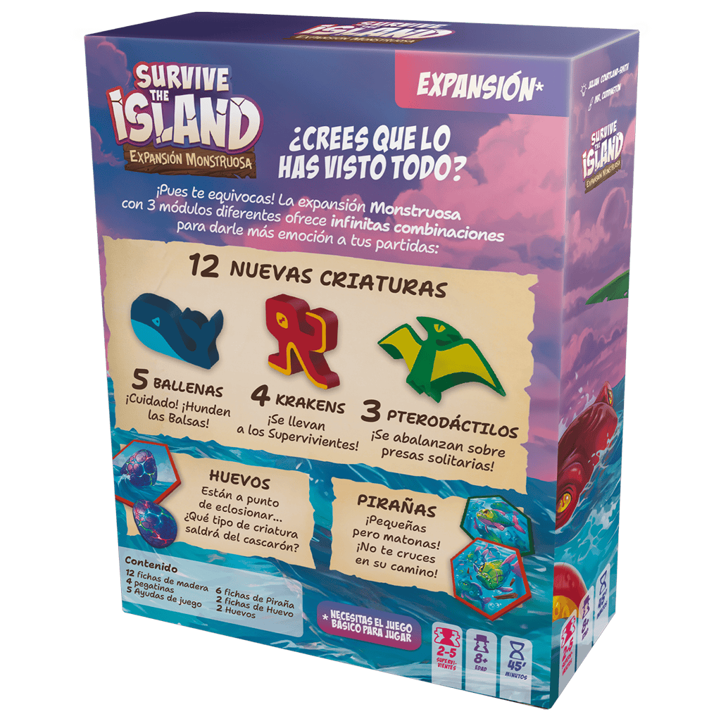 Survive The Island Expansión Monstruosa